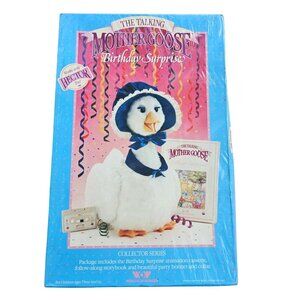 Vintage Talking Mother Goose Birthday Surprise Cassette Book Bonnet Sealed